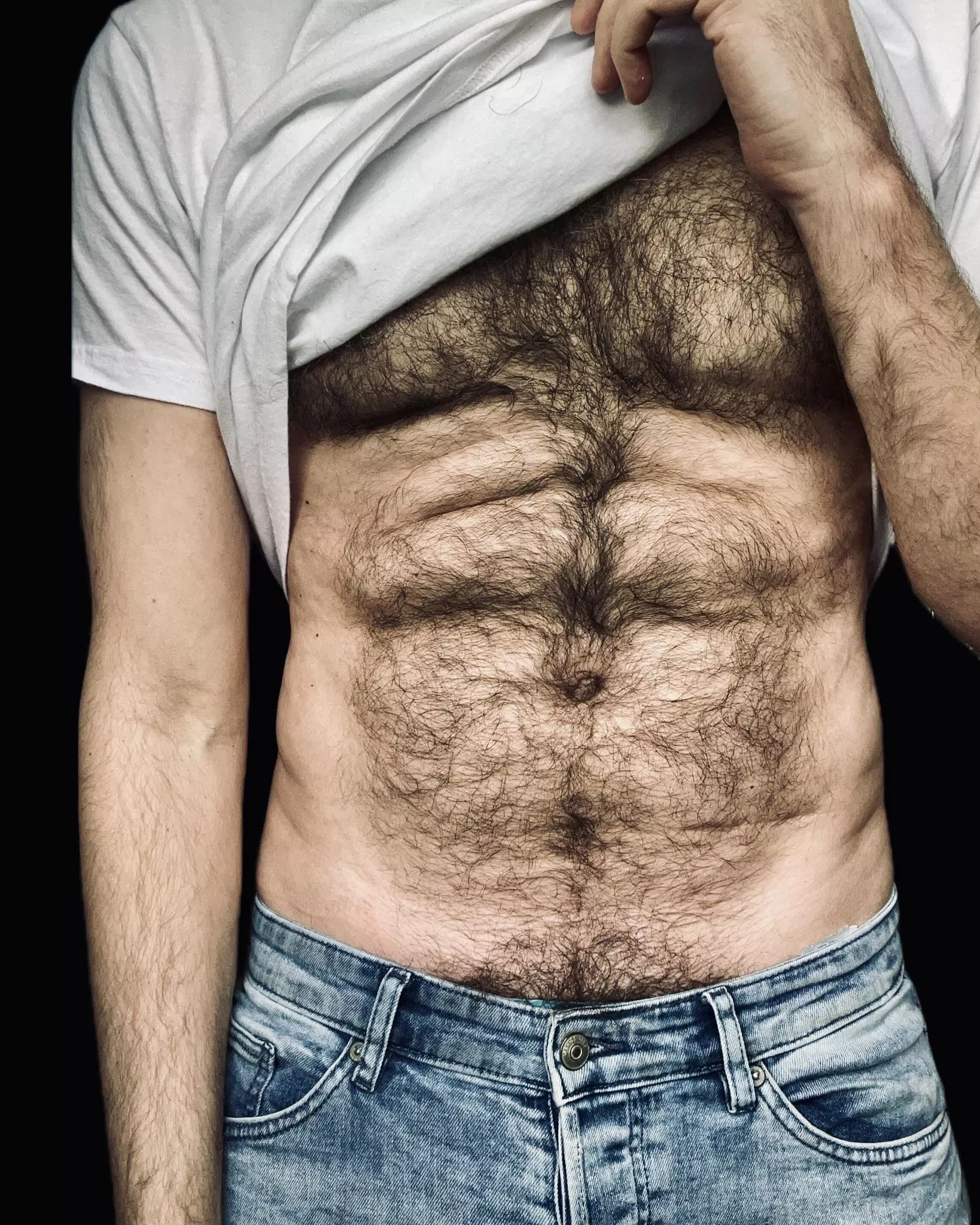 When I lift my shirt to expose my hairy belly, I know *exactly* what it does to you... and you're welcome. posted by jerseyjaxoff