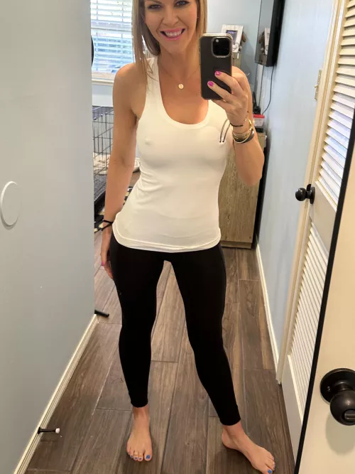 White really shows the tits by fitnesswife1983