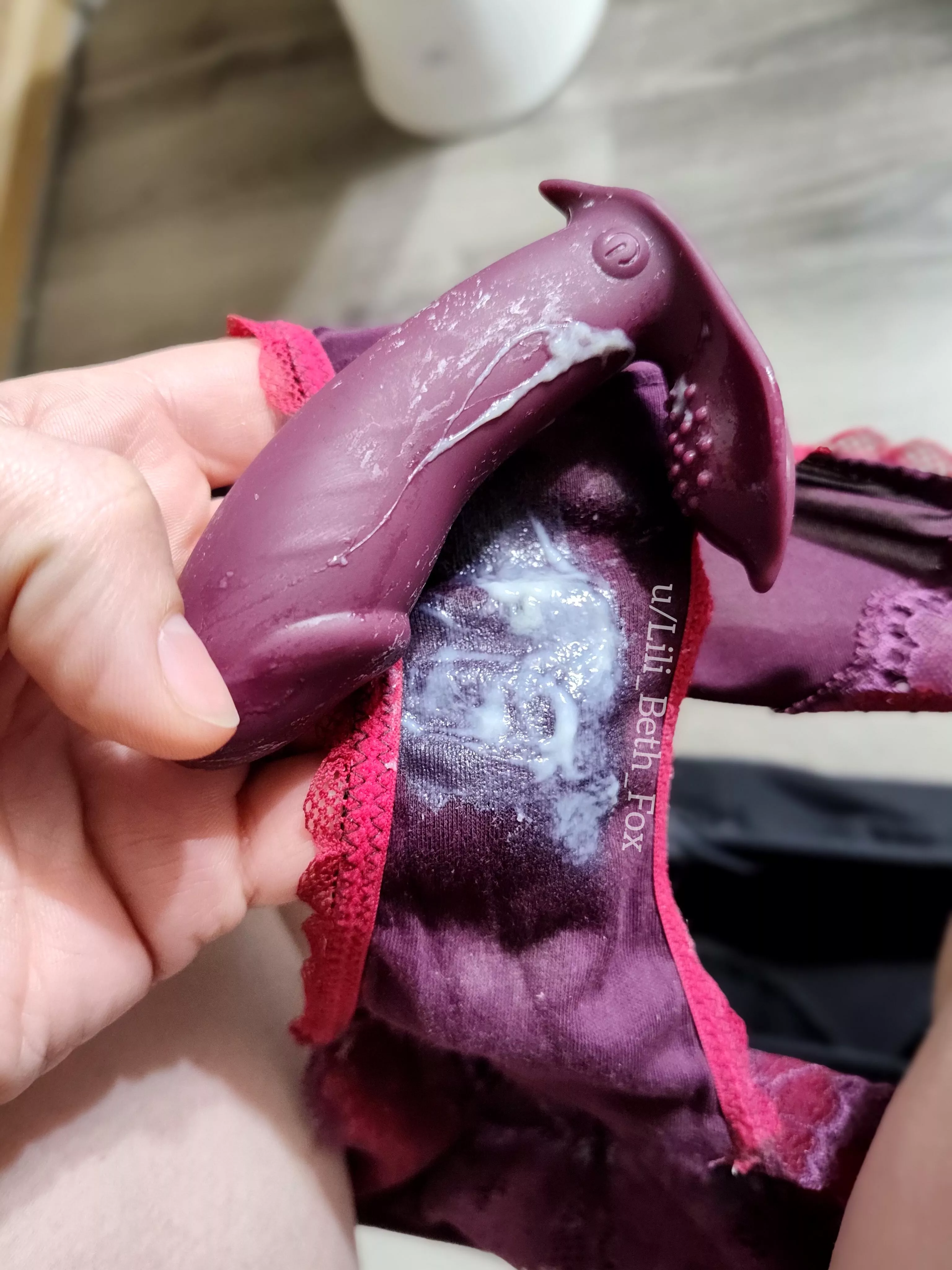 3 day wear, finishing out with an extra creamy play session! posted by Lili_Beth_Fox