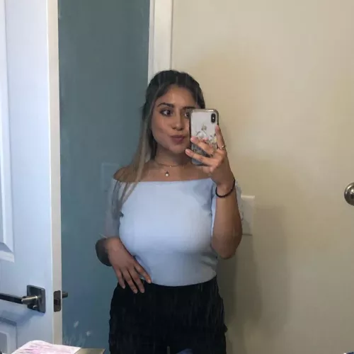 Busty in blue by anonymous123456_