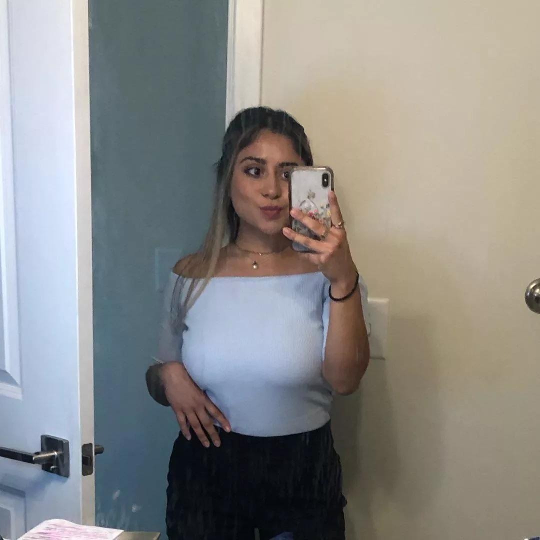 Busty in blue posted by anonymous123456_