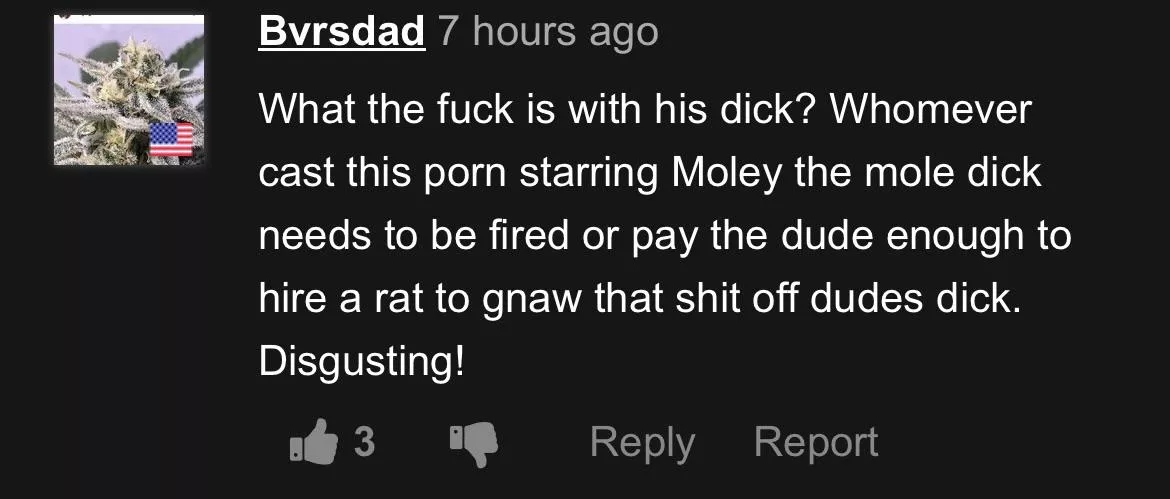 “Bvrsdad” with a few choice words  posted by InsanelyChillBro