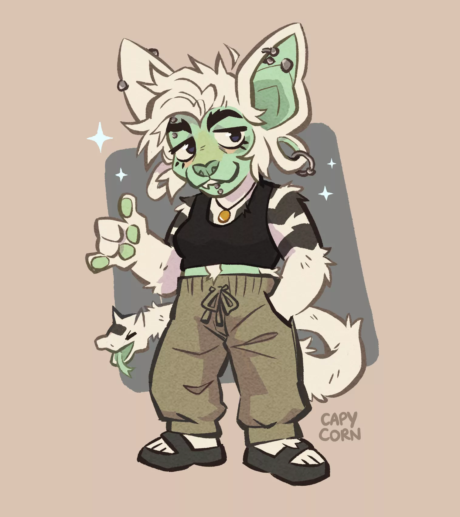 Character belongs to @_Amontis on Twitter 💚✨ posted by _capycorn