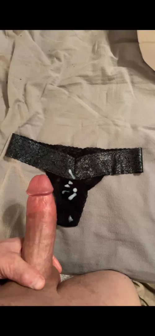 Cumming on my wife’s panties by ClimateComfortable10