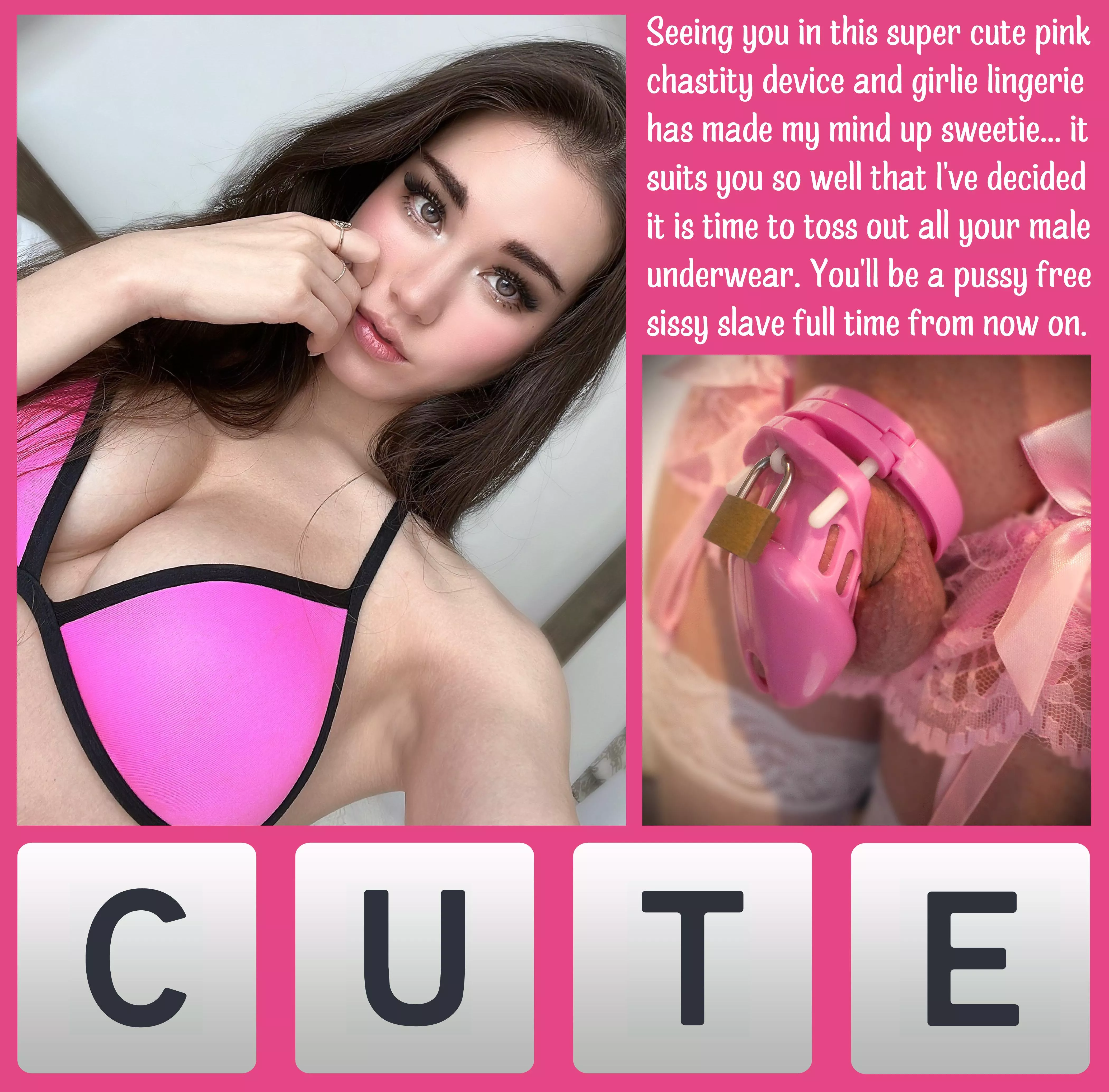 CUTE [chastity] [femdom] [denial] posted by Teas_Denial