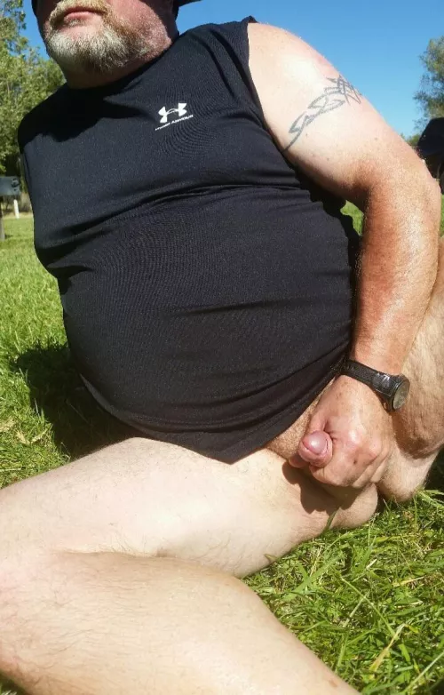 Enjoying a time with warmer weather.  by Bearsloveotters