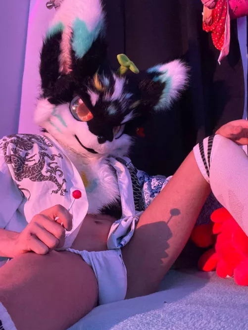 Feeling a little cold in here, why don't you stuff your warm muzzle in there and keep me warm? by BluPointA