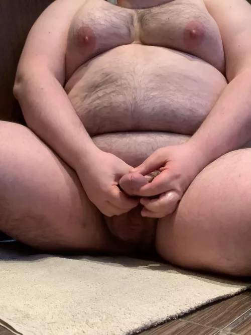 Just came all over my HUGE fat belly! Watch the full video link in bio! 💦💦💦 by MarcoVinci05