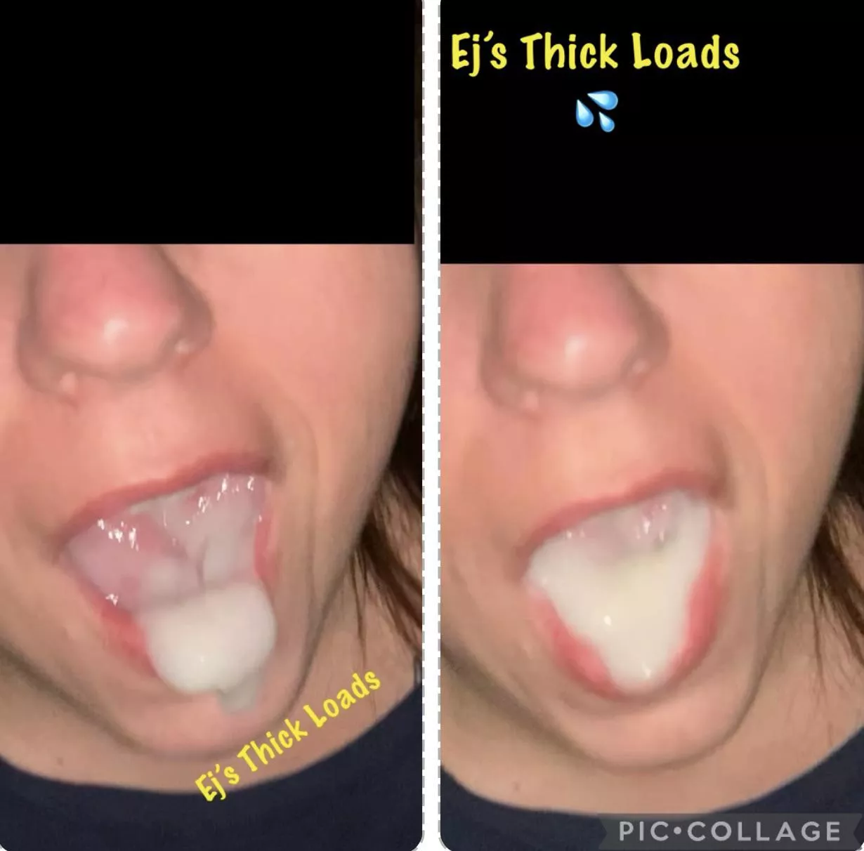 Just wow!! Probably the biggest mouthful of cum I’ve ever had. It spilled out of my mouth. Hubby really filled me up this time 😍😍💦 posted by Mr_big_loads