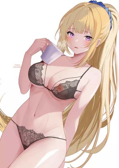 Kei wearing See-through lingerie by xSaviour_N