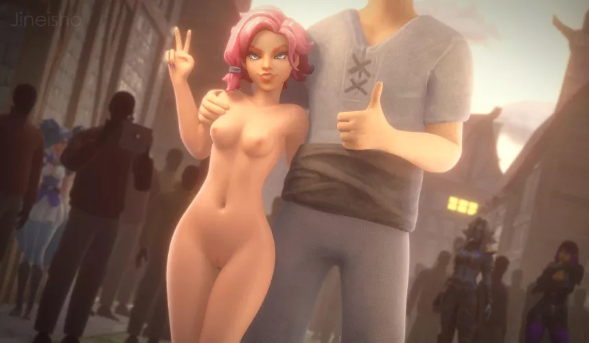 Maeve public nudity (Jineisho) by gifsundgirls