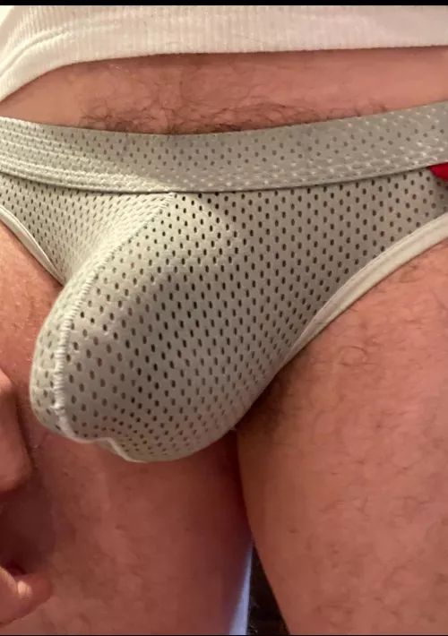 Me in my jockstrap, you up close by YogaFeetLove