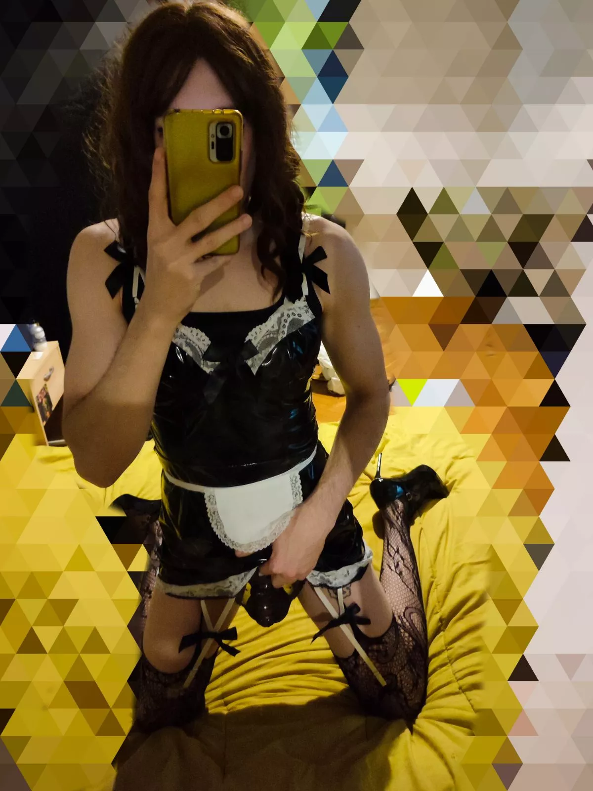 Samantha was shaved smooth today and locked back up without release. posted by CoconutOk1032