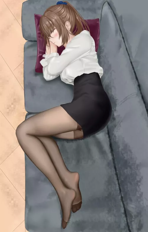 Sleeping On The Couch [Original] by A_MASSIVE_PERVERT