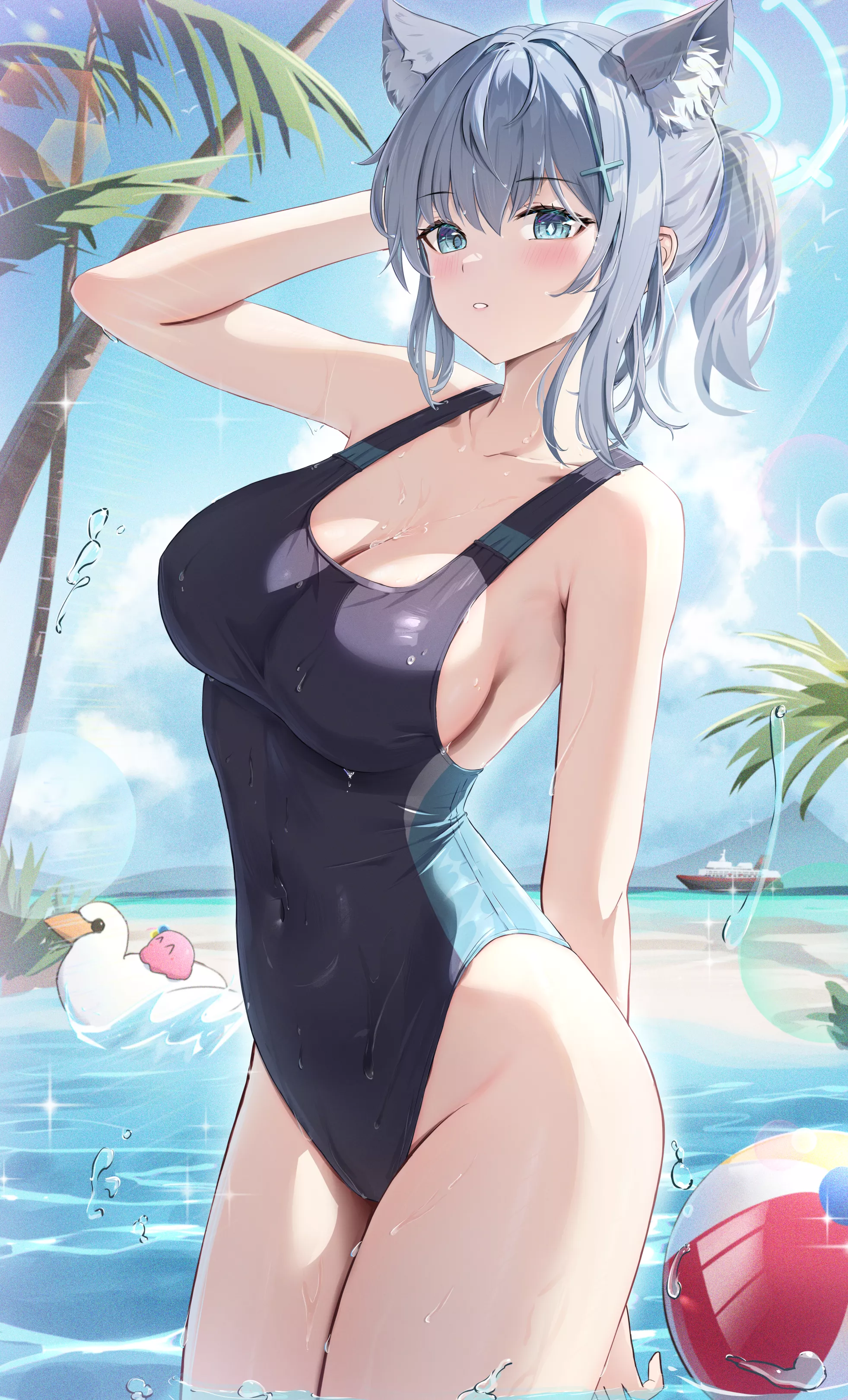 Swimsuit Shiroko  posted by xSaviour_N