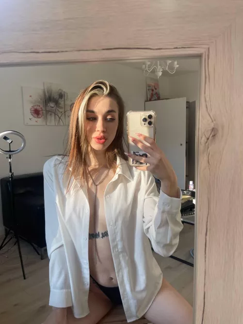 unbuttoned it for you. by Kittybookse