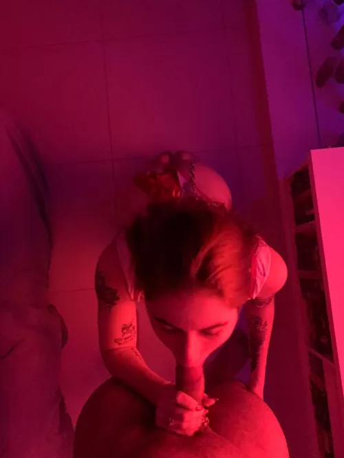 waiting for the milk... 👅💦 by foxy_n_wolf