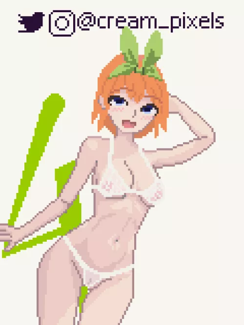 Yotsuba Nakano in hot pixels by CreamPixels