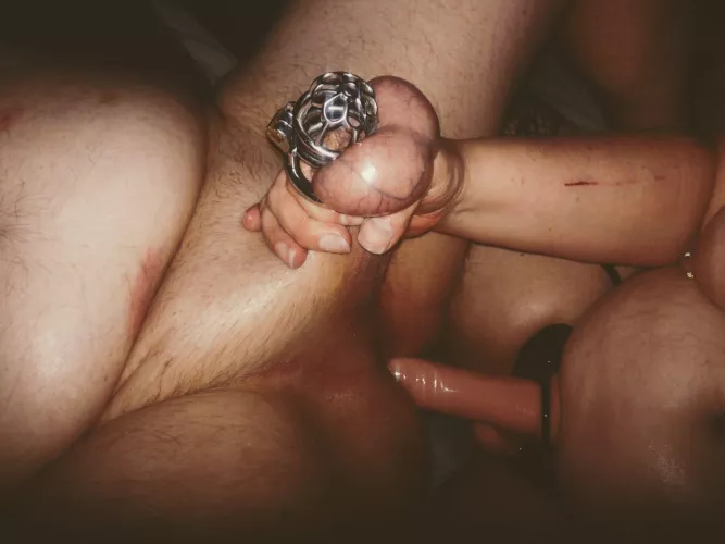 I love having a firm grip of his balls while I slam my cock into his tight ass.  by rewardinglywarped