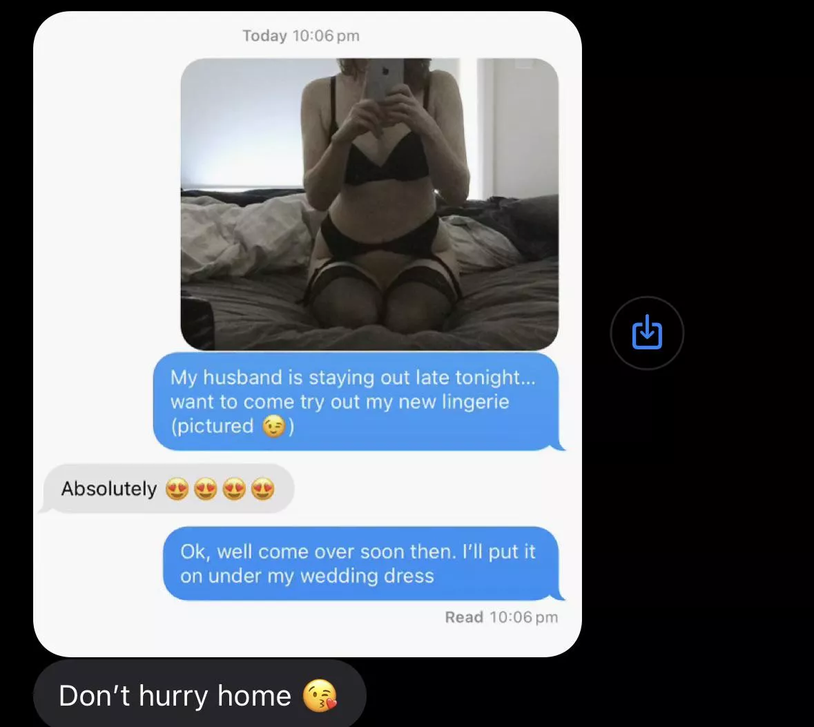 I’ve always wanted to be fucked in my wedding dress and last night, it happened with someone other than my husband 😍 posted by Hislittehotwife