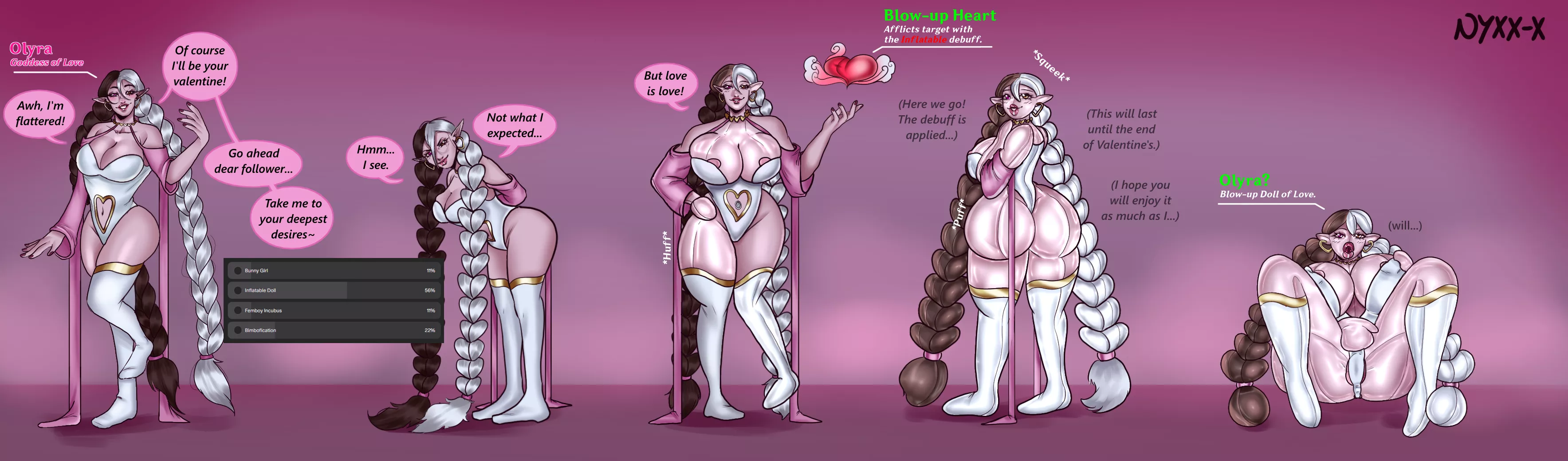 [OC] She's Your Valentine's (FTF, Dollification, Inanimate) by me posted by Nyxx-x