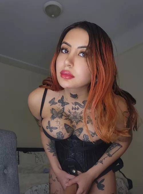 Open your mouth for mistress.. by tattedgirlxo