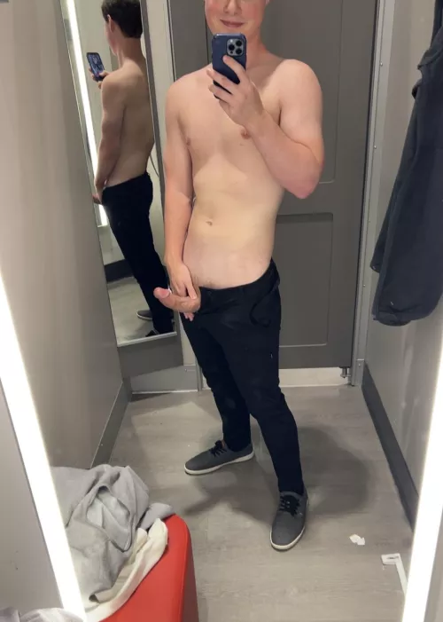 Pulling it out in a changing room. Pms open by nomark1849