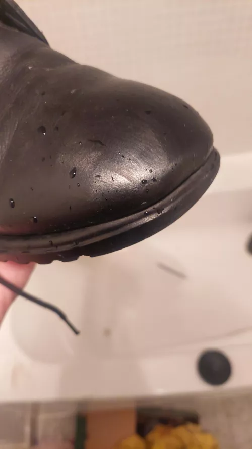 Spit shining boots by benn_nnot