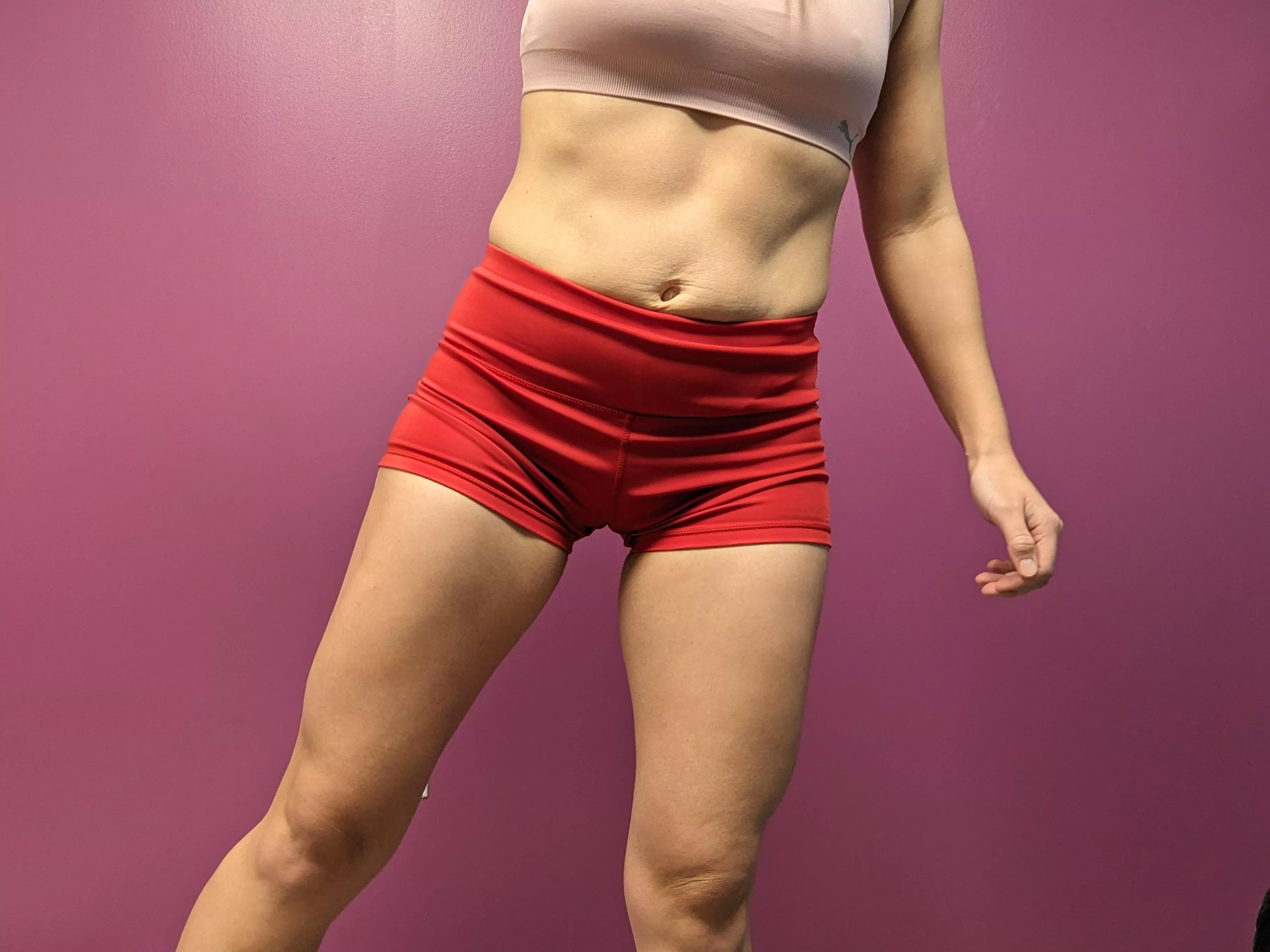 Thigh-gap or camel toe, not sure what i like more... [F] posted by Freya_Jaxson