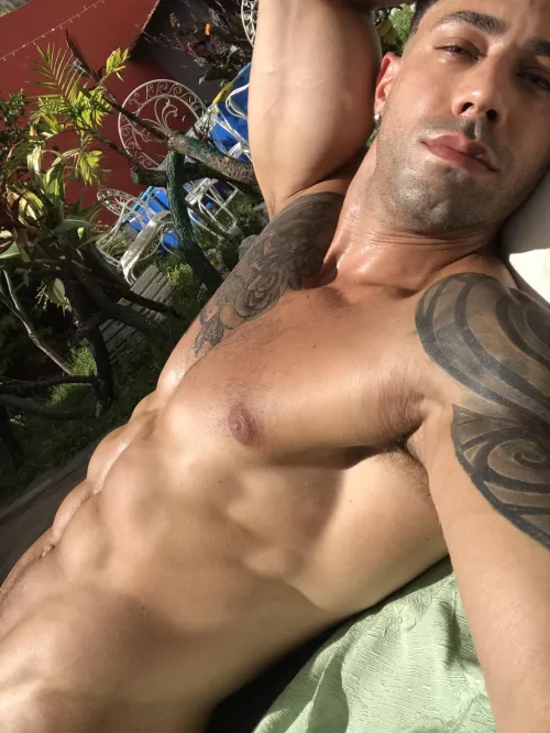 Wanna touch my abs? by TattooedMuscled
