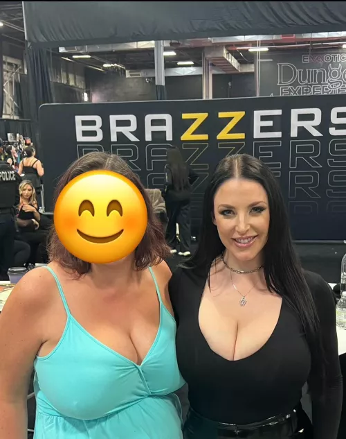 Whose are bigger: Angela or the fan? by AmbassadorEconomy625