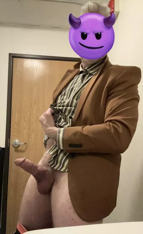 Would you meet this silver fox Dad in the restroom at work? by IndianaGrey_HornyDad