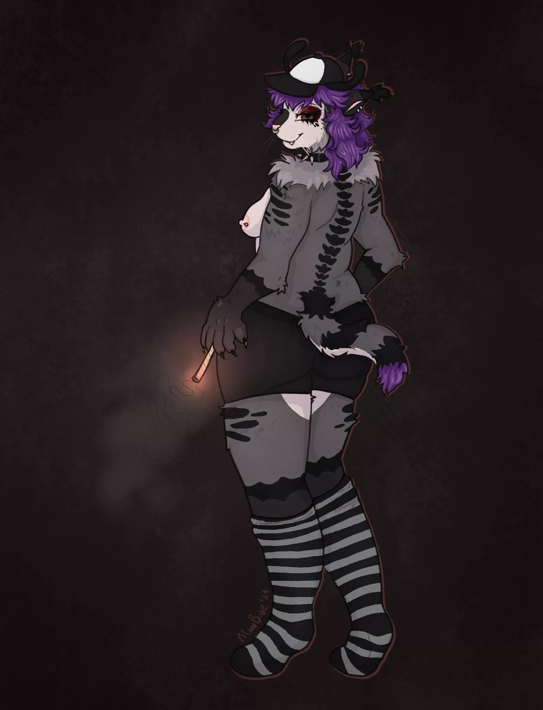[X] [OC] Artwork of my sona I just finished :) posted by JarFullOfBugs