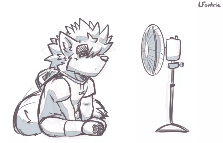 “Cooling Down” sketch by LFontrie
