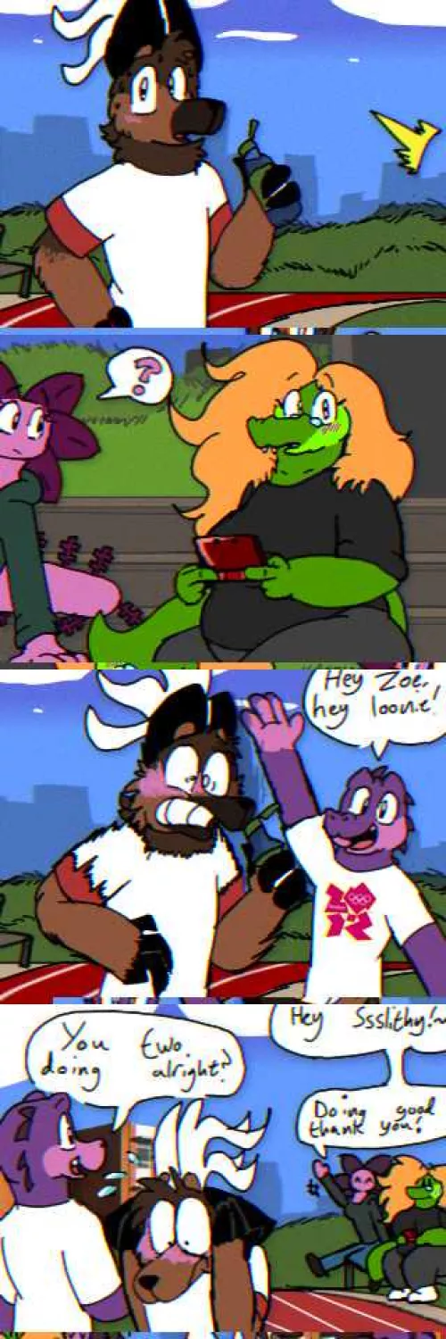 Did a comic on how my characters Buck and his wife Zoe met. by BuckRoseYT
