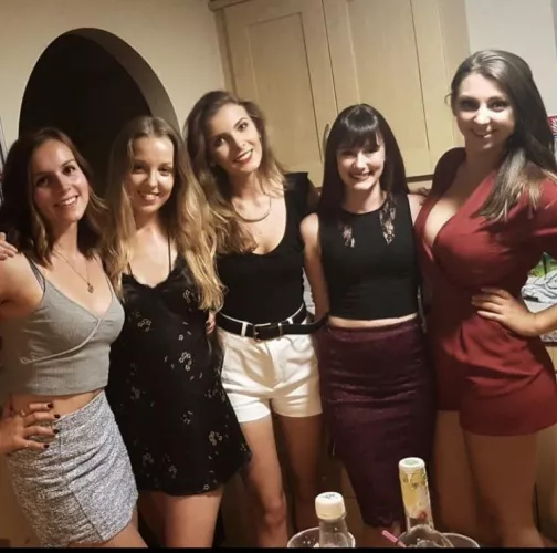 Good looking girls but red jumpsuit takes the busty title by Much_Oil_978