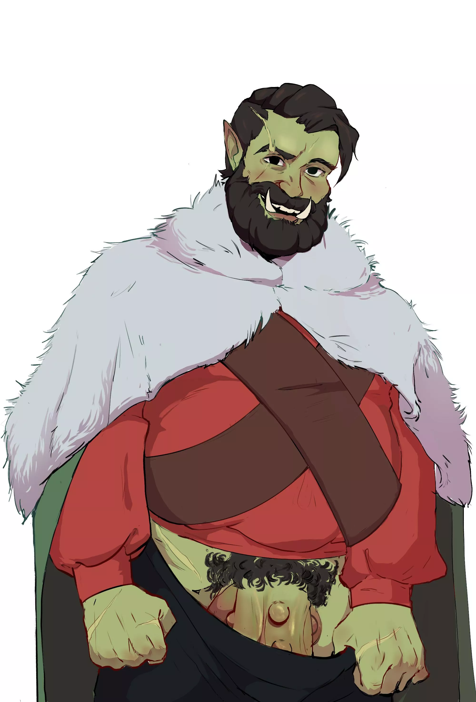 Handsome semi orc comission! (Comissions open btw) posted by sneakyboo_