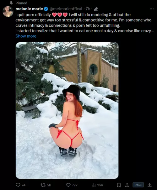 [Melanie Marie] retired from mainstream porn 😔 by latestbangers4u