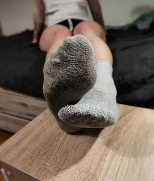 My stinky socks after work [F] by footsie225