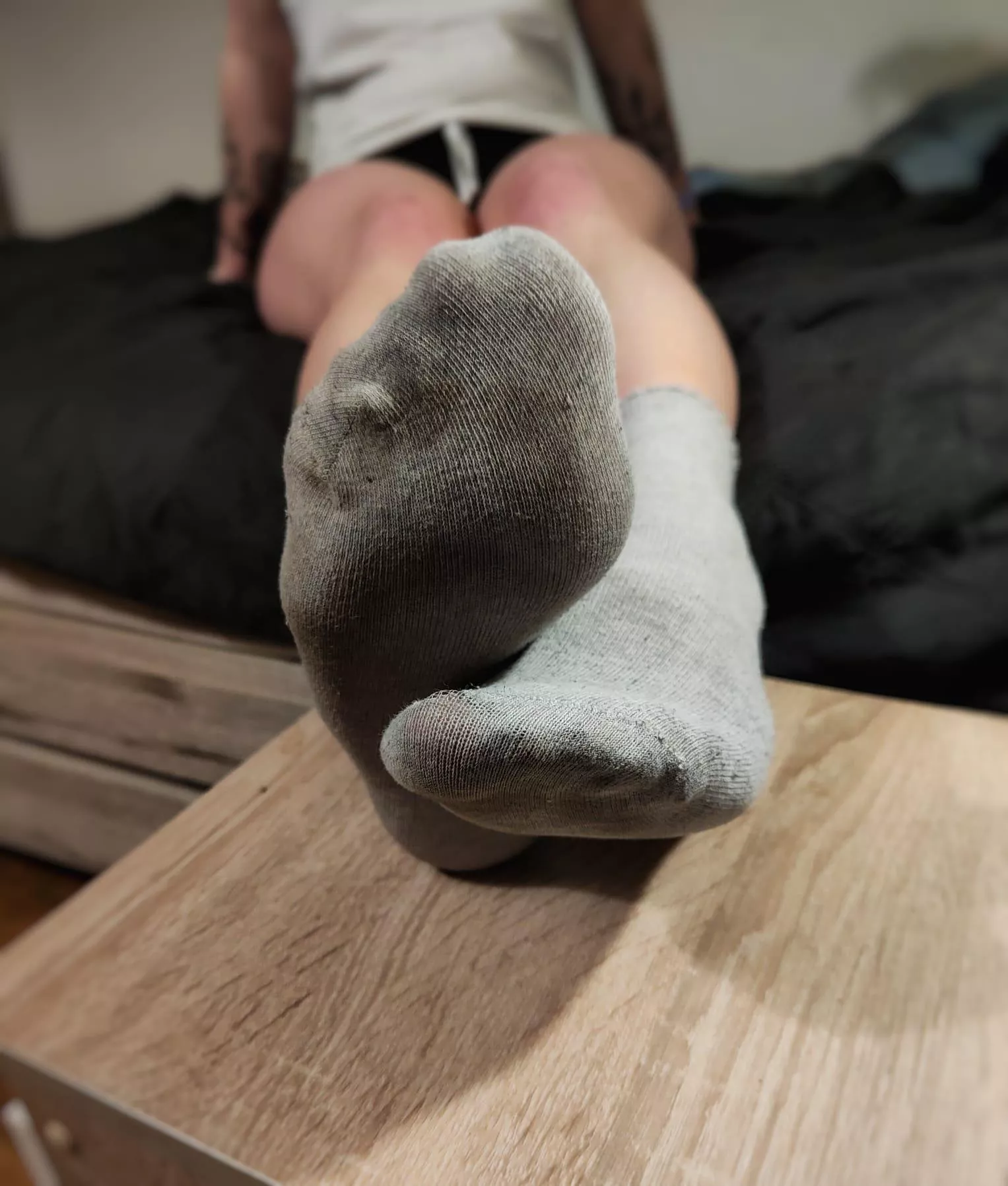 My stinky socks after work [F] posted by footsie225