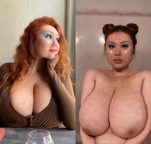 [OC] raise your hand if you'll titfuck my huge boobs! by Unicornglitteryblood