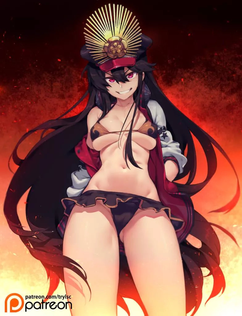 Oda Nobunaga swimsuit AI fan art by [TRYLSC] posted by Automatic_Bonus964