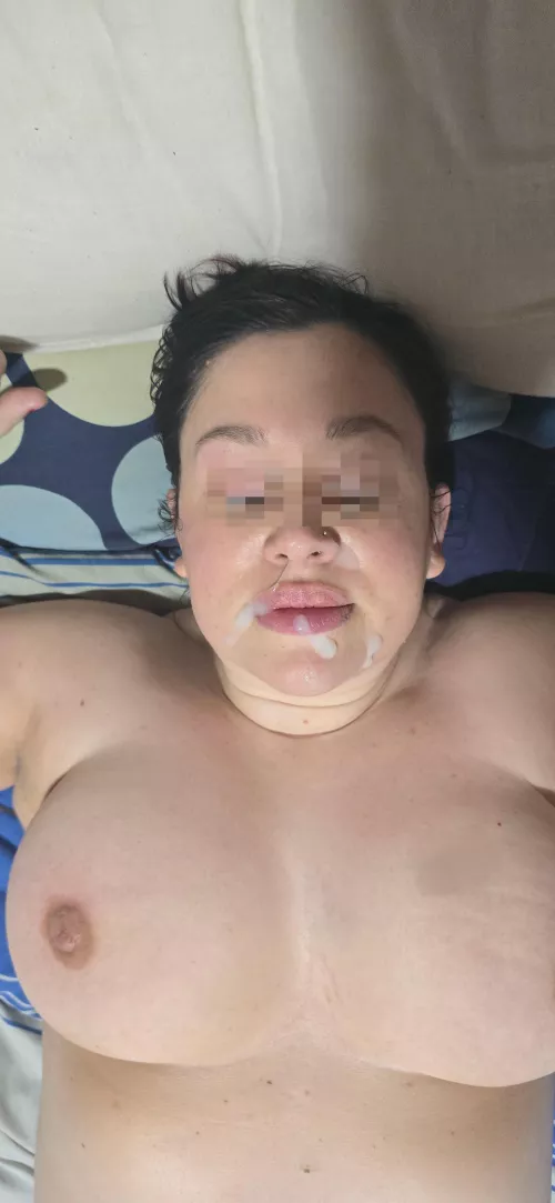 She doesn't normally let me give her facials. 31M & 40F by Ghostaccounter