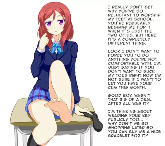 Suck them [femdom] [feet] [artist:nagamon by Little-clitty