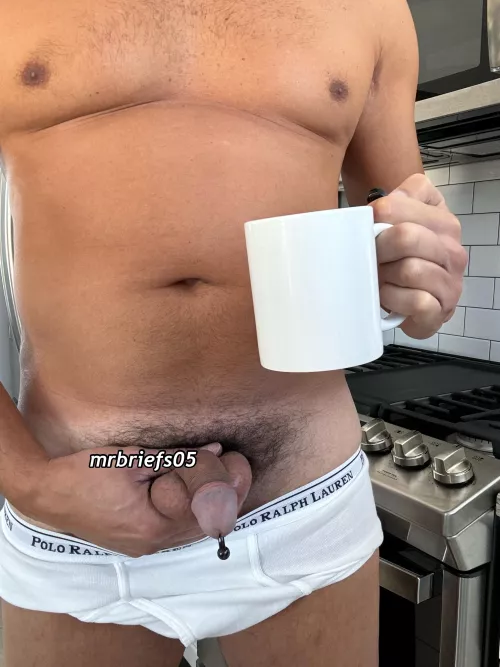 Sunday Funday Routine…Double Fisting…👊🏼☕️🍆😜 Age [47] by mrbriefs05