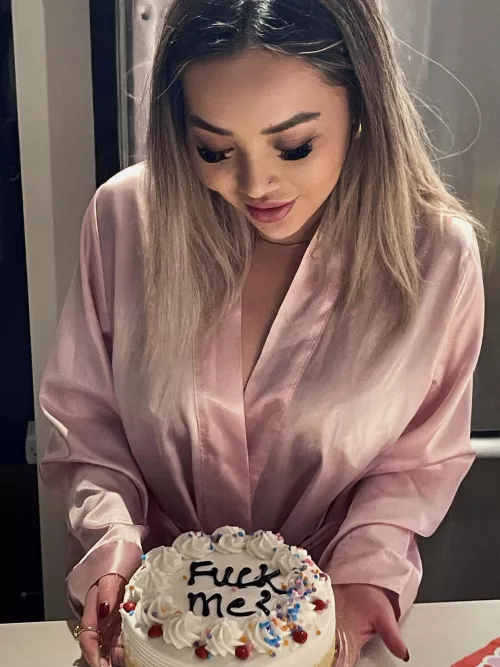 Sweet and can bake cakes 😜 who wants some? by tiattnbae