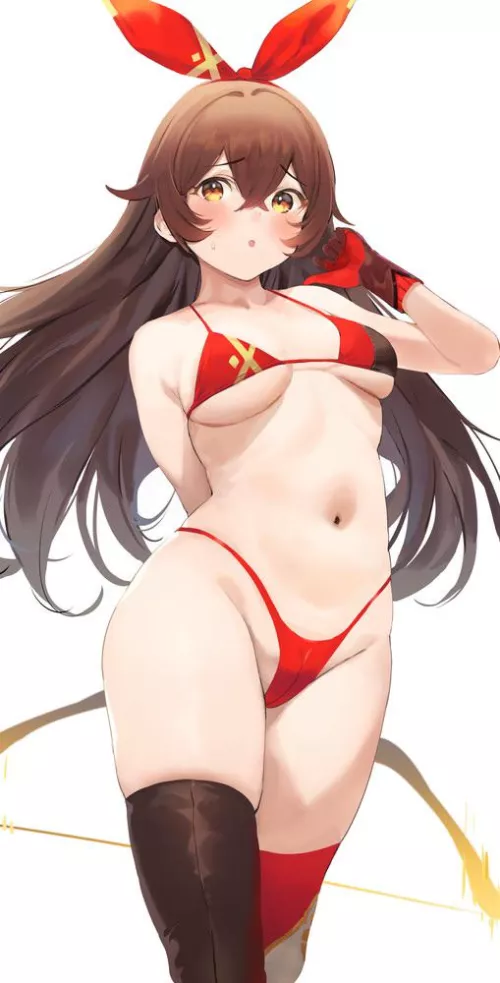 Amber in a bikini by xKillua666