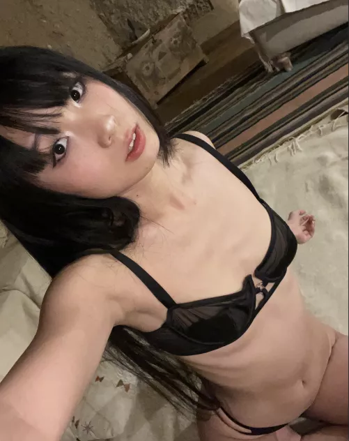 cutie in black 🖤🩷 by gracein_august