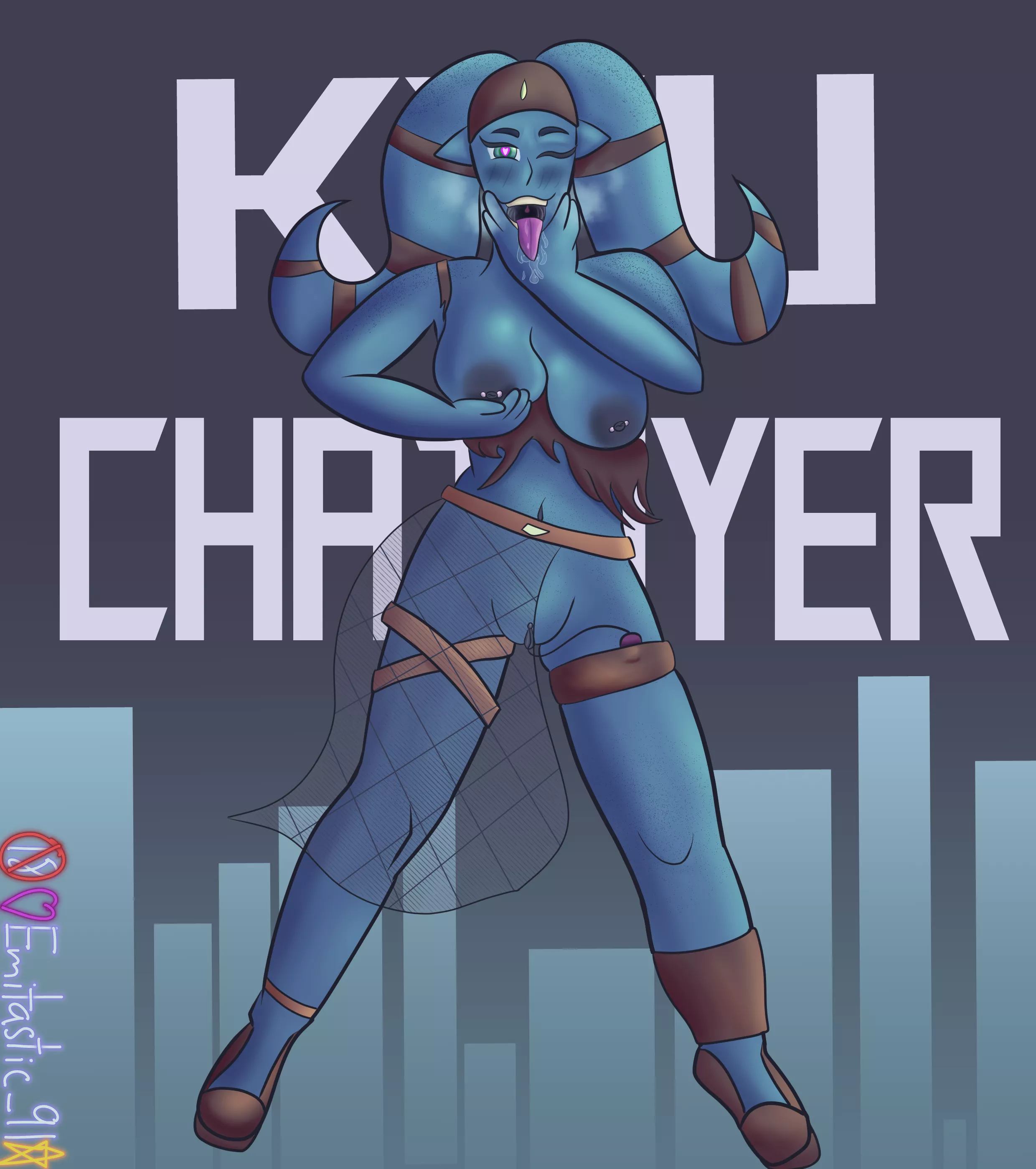 Eager Twi'lek (Art by me:Emitastic_91) posted by Emitastic_91