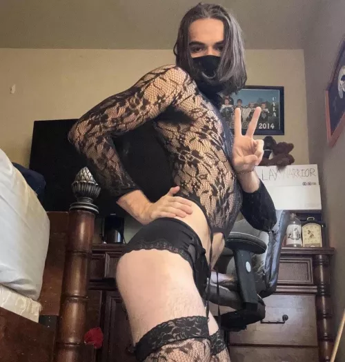 Feeling so sexy in black 🖤 by Sissy-Maddie1